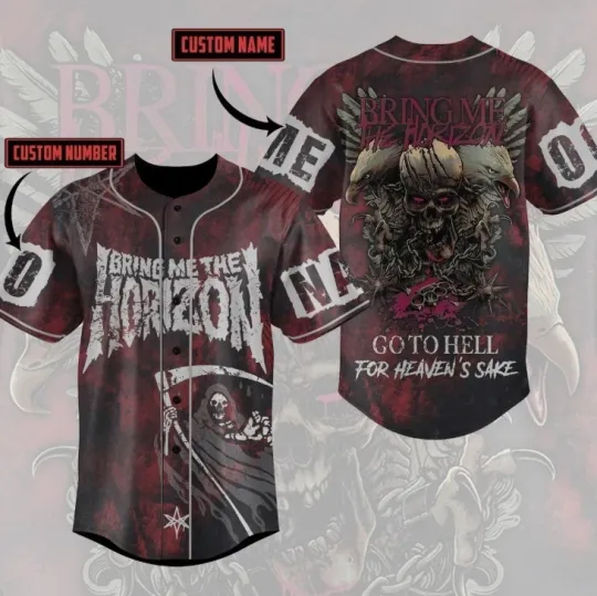 Bring Me The Horizon Baseball Jersey Go To Hell For Heavens Sake