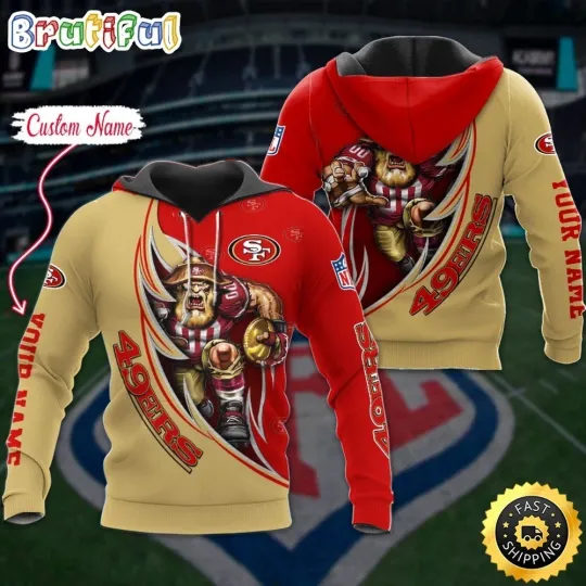 Discover Personalized San Francisco Football Team 49erss 3D Hoodie
