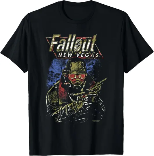 Discover Falllout New Vegas Ranger Vintage Distressed Video Game T-Shirt