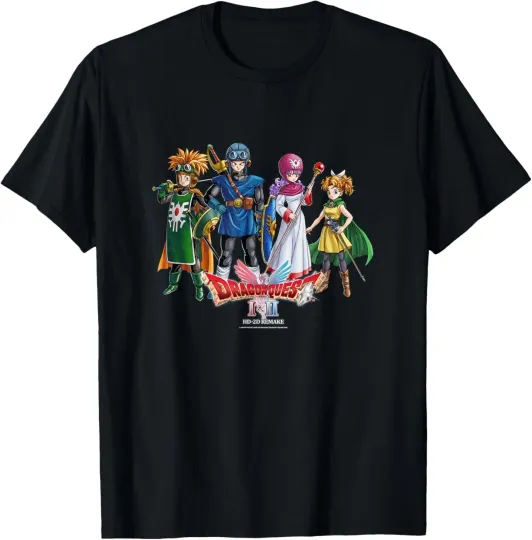 Discover Dragon Quest I & II HD-2D Remake Heroes Art T-Shirt