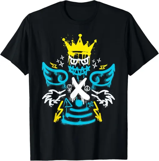 Discover Streetwear Retro Gamma Blue Matching T-Shirt