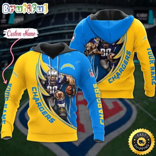 Discover Personalized Los Angeles Football Team Chargerss 3D Hoodie