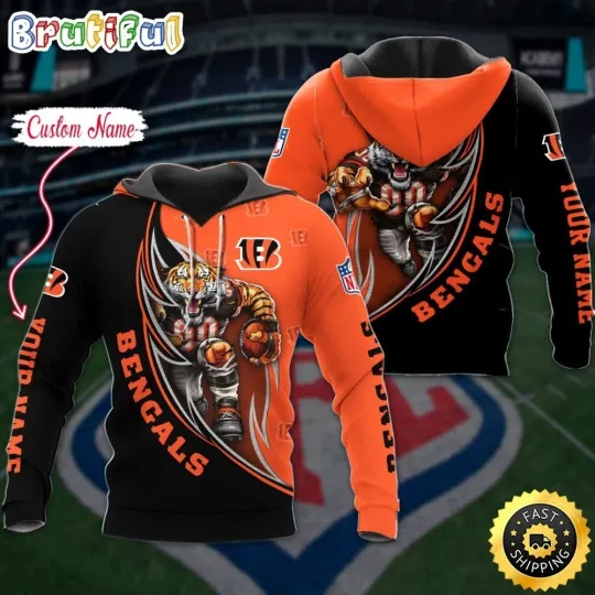 Discover Personalized Cincinnati Football Team Bengalss 3D Hoodie