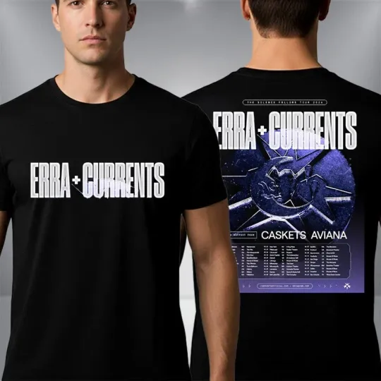 Discover Erra Band And Currents The Silence Follows Tour 2026 Schedule T-Shirt