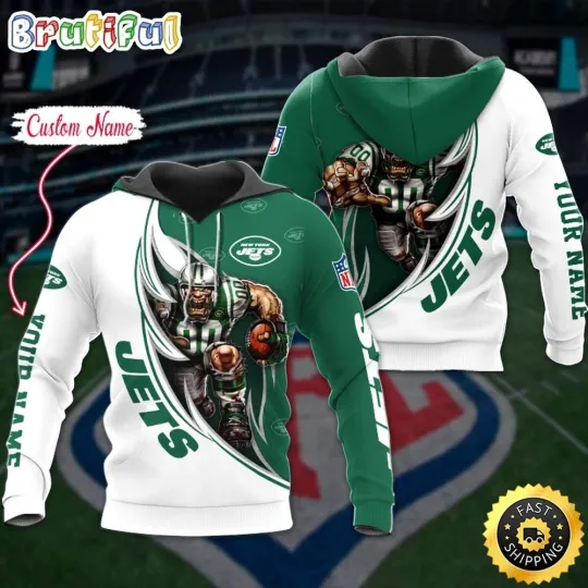 Discover Personalized New York Football Team Jetss 3D Hoodie