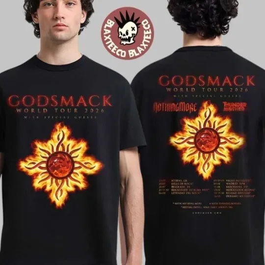 Discover Godsmack Europe World Tour 2026 T-Shirt