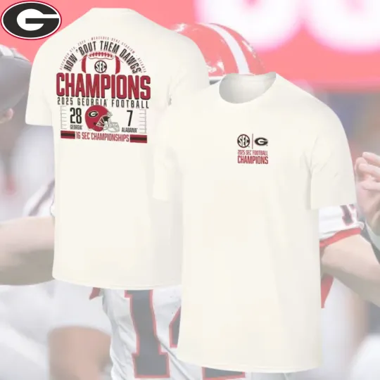 Discover GA bulldogs 2025 SEC Score T-Shirt for Fans