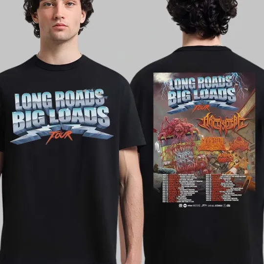 Discover Archspire Long Roads Big Loads Tour 2026 North American Schedule City Date Shirt