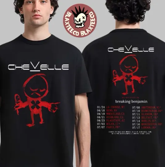 Chevelle World Tour 2026 Schedule Dates Two Sided T-Shirt