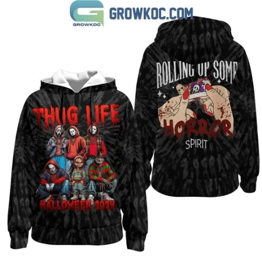 Halloween 2025 Thug Life Rolling Up Some Horror Spirit 3D Hoodie