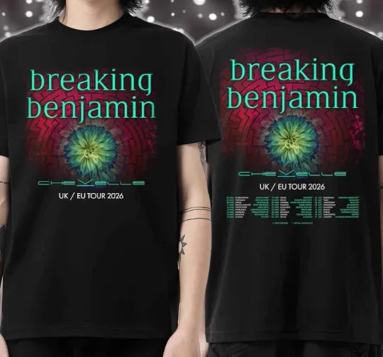 Discover Breaking Benjamin Uk Eu Tour 2026 T-Shirt