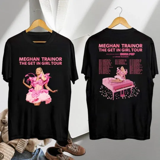 Discover Meghan Trainor The Get In Girl Tour 2026 T-shirt
