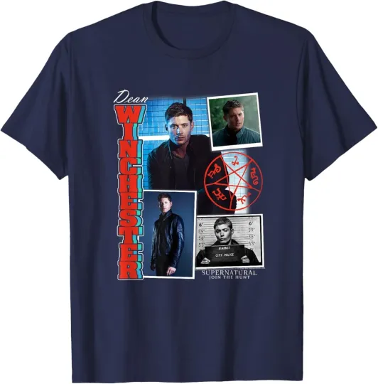 Discover RIPP JUNC Supernatural Dean Winchester Collage T-Shirt