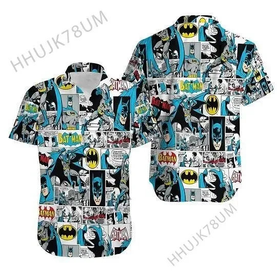 Discover Batmann DC Comic Pattern 3D All Over Print Hawaiian Shirt