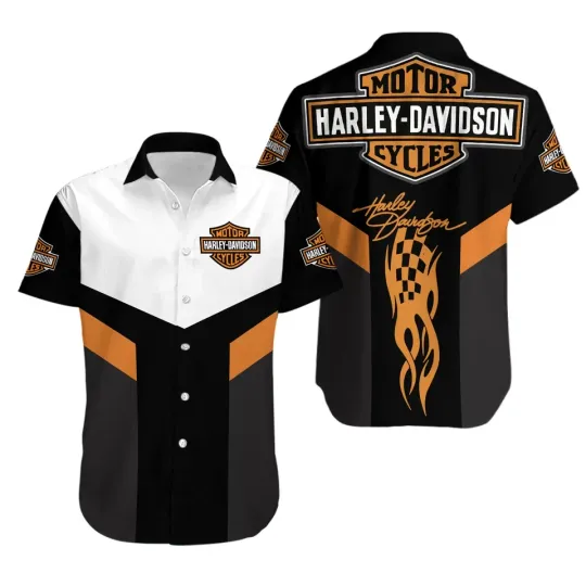 Discover Harley Motorcycle Racing Davidsonn Hawaiian Shirt Button Down