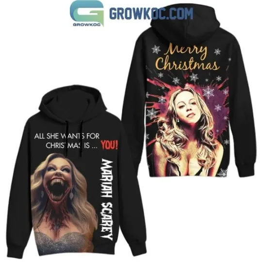 Discover Mariah Carey All She Wants For Christmas Is You Halloween 3D Hoodie