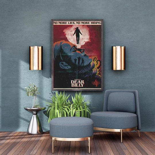Stranger Things Poster Chapter 4 Retro Wall Print Red Horror Pop Culture Poster