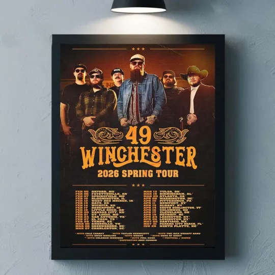 49 Winchester 2026 Spring Tour North American City Dates Home Decor Poster