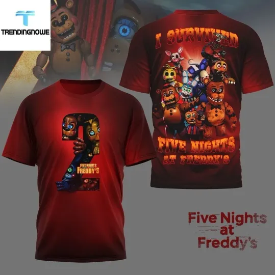 Discover Five Nights At Freddys 2 2025 3D T-Shirt