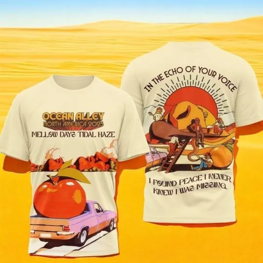 Discover Ocean Alley North America Tour 2025 3D Shirt Gifts Rock band