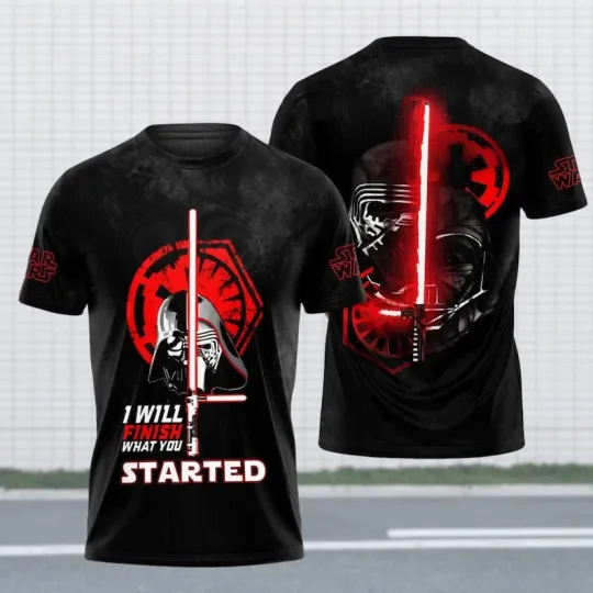 Discover Star Wars Darth Vader I Will Finish What You Started Tshirt 3D Printed