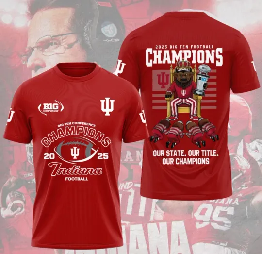 Discover Indianaa Hoosier1 Football 2025 3D T-Shirt