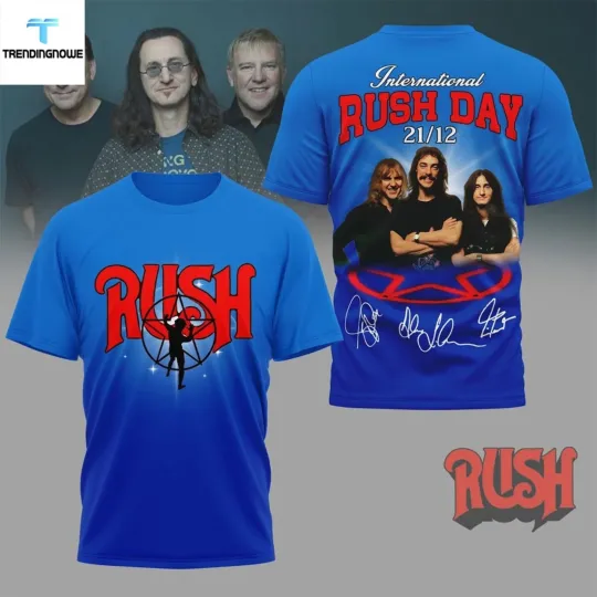 Discover Rush International Rush Day 21 12 Shirt Progressive Rock Fan Gift 3D Tee