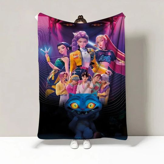Discover K-Pop D-emon H-unters Anime Fleece Blanket
