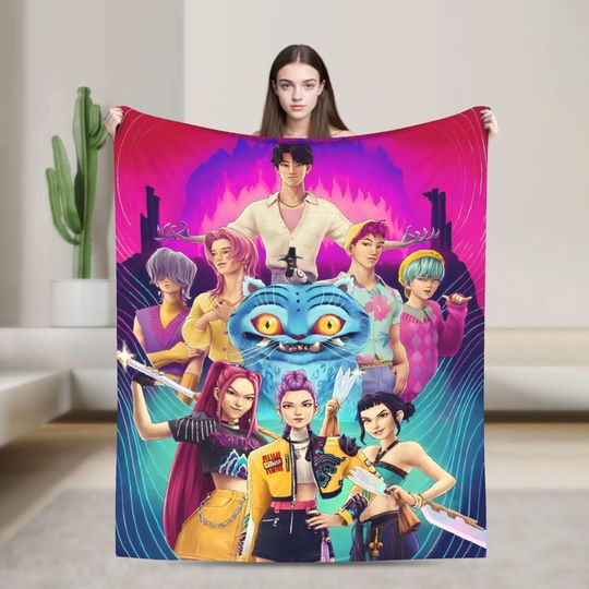 Discover K-Pop Demon Hunters  Fleece Blanket
