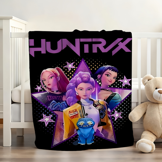 Discover K-KPop-P D-Demon H-Hunters Blanket Soft and Skin Friendly For Couch Bed Napping Bedspread All Seasons Comforter