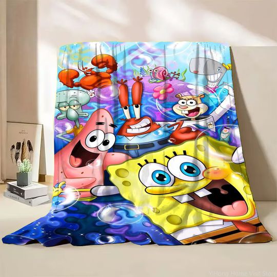 SpongeBob HD Cute  Fleece Blanket