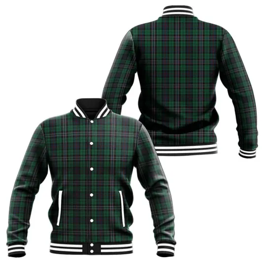 Discover Scotland National Tartan Baseball Jacket | Scottish Plaid Varsity Style Coat