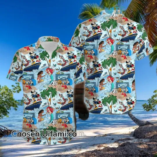 Hawaiian Shirt with Little Mermaid