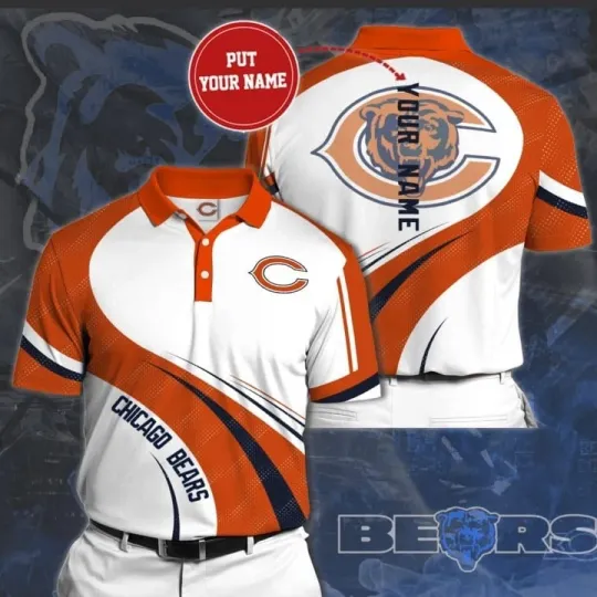 Discover Personalized Chicago Football Team Bearss Polo Shirt, Gift For Fan, Gift For Men