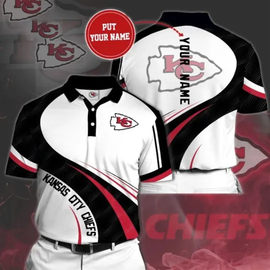 Discover Personalized Kansas City Football Team Chiefss Polo Shirt, Gift For Fan, Gift For Men