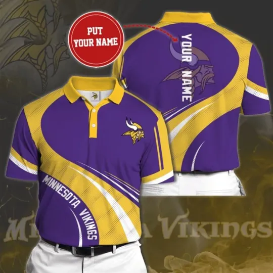 Discover Personalized Minnesota Football Team Vikingss Polo Shirt, Gift For Fan, Gift For Men