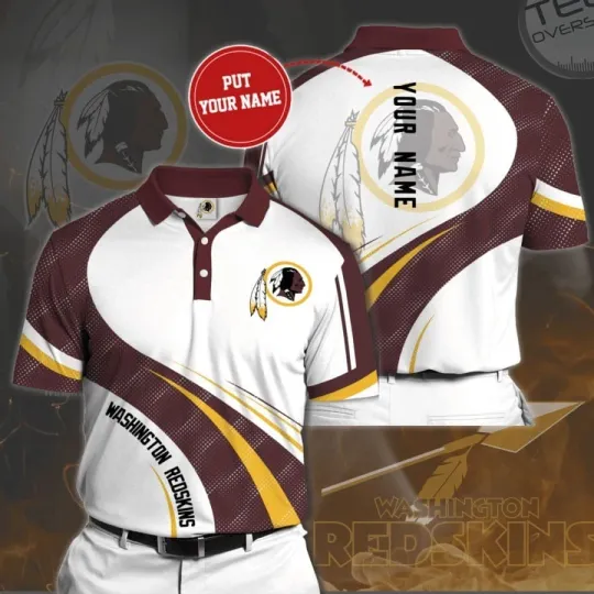 Discover Personalized Washington Football Team Redskinss Polo Shirt, Gift For Fan, Gift For Men