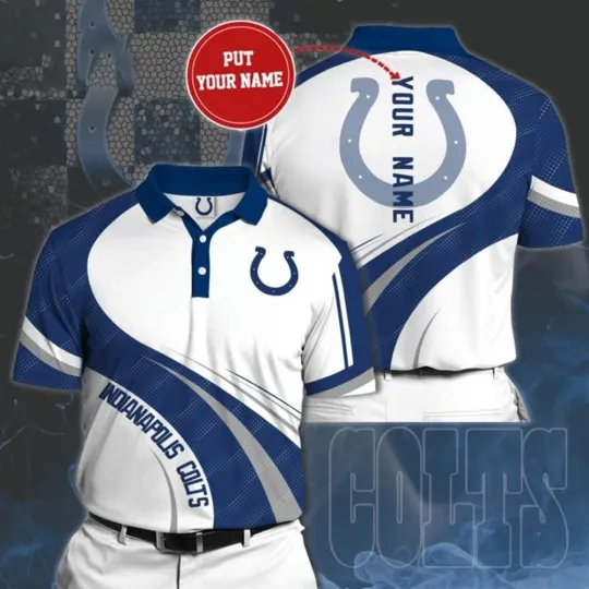 Personalized Indianapolis Football Team Coltss Polo Shirt, Gift For Fan, Gift For Men