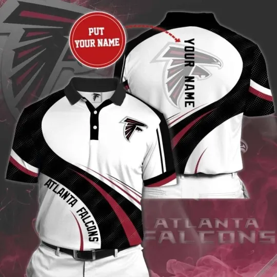 Discover Personalized Atlanta Football Team Falconss Polo Shirt, Gift For Fan, Gift For Men
