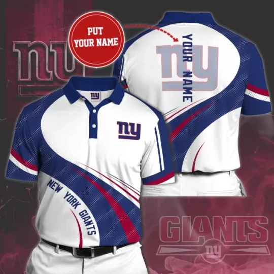 Discover Personalized New York Football Team Giantss Polo Shirt, Gift For Fan, Gift For Men