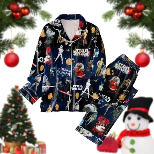 Star Wars Guardians Of The Galaxy Characters Merry Christmas Pajamas Set