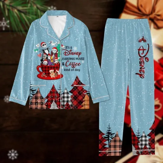 Discover Nightmare Before Christmas It's A Christmas Cartoon & Coffee Pajamas Set