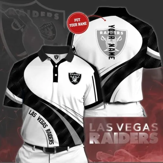 Discover Personalized Las Vegas Football Team Raiderss Polo Shirt, Gift For Fan, Gift For Men
