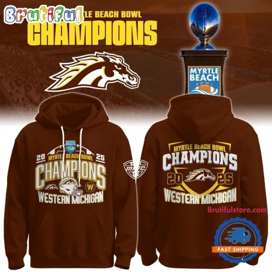 Discover WEATERN MICHIGAN 2025 MB CHAMPIONS, 3D HOODIE, AOP