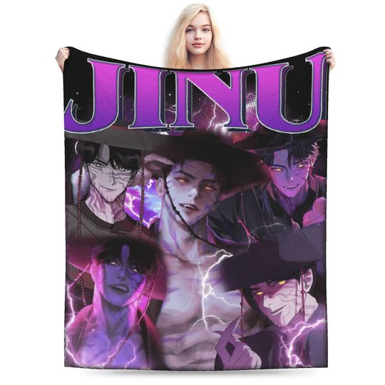 Discover JINU Saja Boys Kpop Demon Hunters Fleece Blanket