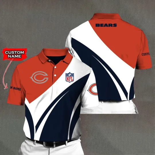 Discover Personalized Chicago Football Team Bearss Polo Shirt, Gift For Fan, Gift For Men