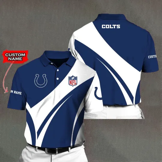 Personalized Indianapolis Football Team Coltss Polo Shirt, Gift For Fan, Gift For Men
