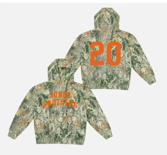 Discover JONAS BROTHER CAMO HOODIE 3D, REPRINT, AOP