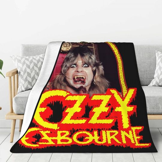 Custom Ozzy Osbourne British Rock Fleece Blanket