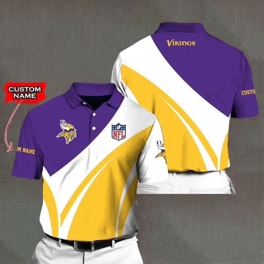 Discover Personalized Minnesota Football Team Vikingss Polo Shirt, Gift For Fan, Gift For Men